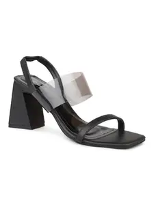 Inc.5 Women Black Solid Block Heels