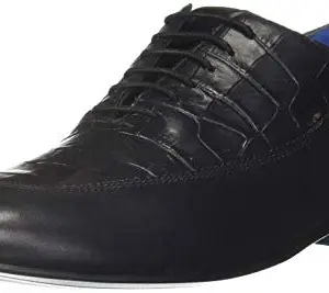 Lee Cooper Men Navy Leather Formal Shoes-8 UK (42 EU) (9 US) (LC3160S)