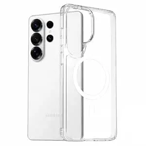 DIZORO Magnetic Compatible with Samsung Galaxy S26 Ultra 5G Case Clear [Compatible with MagSafe][Anti-Yellowing][Military Grade Protection] S26 Ultra Phone Back Cover (Clear)