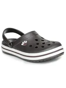 ABROS Mens Clogs AZCG0511-BROWN/WHITE-9