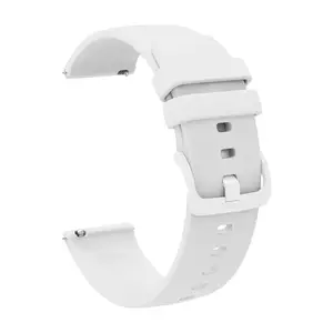 ACM Watch Strap Silicone Belt 22mm compatible with Beatxp Duke Smartwatch Color Hook Band White