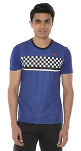 YONEX 1794 Men's Polyester Badminton Choice of Champion Series Regular Fit T-Shirt, S, (Blue, Surf The Web)