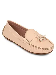 Elle Women's Loafers, Pink, 4