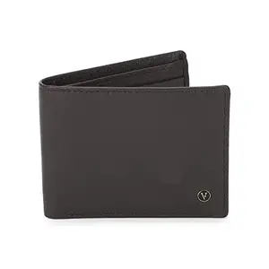 Van Heusen Solid Leather Mens Formal Two Fold Wallet (Brown,Free Size)
