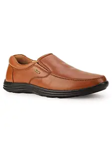Bata Men's Slip-on Formal Shoes - TAN (9 UK) (8543583)