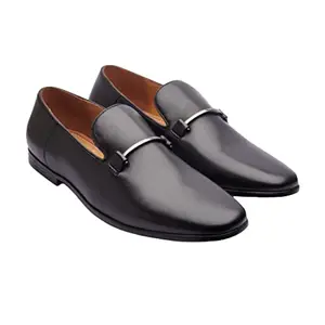 Michael Angelo Men's Collins 7001 Black Leather Shoes -7UK