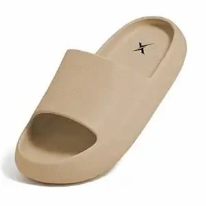 Kraasa Cloudfoam Pillow Slippers for Men Non Slip Quick Drying Shower Slides Bathroom Sandals | Ultra Cushion | Thick Sole