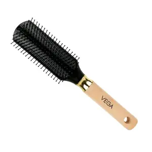 Vega Flat Hair Brush (India's No.1* Hair Brush Brand) For Women and Men, Regular Hair Brush (E1-FB)