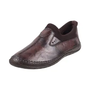 Metro Men Brown Leather Casual Shoes UK/10 EU/44 (71-29)