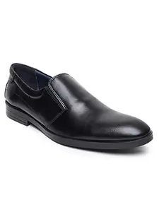 TEAKWOOD LEATHERS TEAKWOOD Genuine Leather Black Formal Shoes Without Lace_Size 43