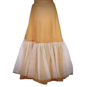 Cancan Skirt for Wedding Ceremony Free Size Cream Color - 4