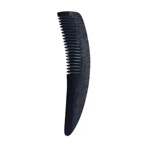 Sofiya craft Natural Buffalo Horn Hair Comb for Men and Women, Classic Black, Handcrafted