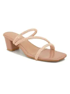 Creattoes Designer Criss-Cross Strap Sandals | Elegant & Comfortable | For Women & Girls | Fashion-Forward, Comfy & Perfect for Any Occasion - CR31
