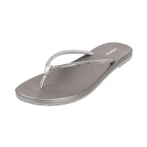 Mochi Women Gun Metal Casual Synthetic Sandals Uk/6 Eu/39 (32-302)