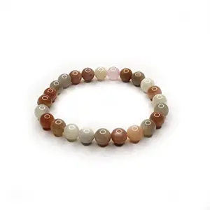 The Cosmic Connect Natural Multi Moonstone Crystals Bracelets Energized and Affirmed Stone Bracelets, Beauty Enhancement, Jewellery for Woman and Girls