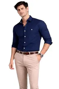 Pixie Fashion Men's Classic Business Dress Shirt, Long Sleeve, Professional Wear, Button-Down Collar