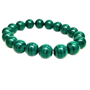 Gempro Malachite Gemstone Bracelet 10 MM