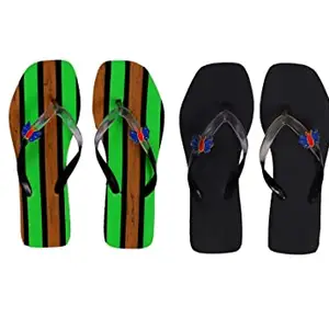 MITANSH Lightweight and Stylish Rubber Combo Slippers For Girls and Women (Model-No-1414) (6)