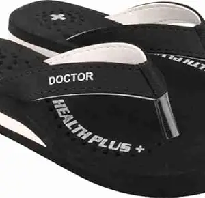 Slippers for Women's Home Slippers Flip Flop Indoor Outdoor Flip Cute Foot Wear Daily Use - BZ-black Health Plus -6