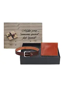 Swiss Design SDWC-102 Wallet & Belt Gift Set for Men
