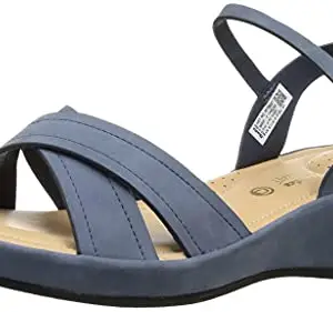 BATA Women's Calista Blue Flat Sandal (5619087)