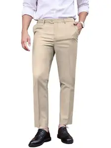 CB-COLEBROOK Mens Formal Pants Stretch Work Dress Pants 30"/32"/34"/36"/38" Quick Dry Lightweight Casual Comfy Trousers with Pockets