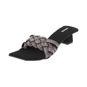 Mochi Women Black Synthetic Sandals - EU/38 UK/5-35-54