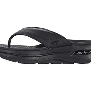 Skechers mens Go Walk Arch Fit Sandal Black Slipper - 6 UK (7 US) (229022-BBK)