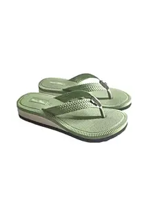 Waka-Waka Hils-2 Synthetic Women slipper (Light Green, 5)