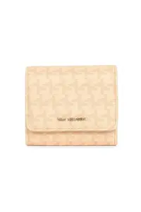 Van Heusen Women Polyurethane Beige Print Casual Wallets