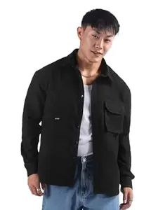 Beyoung Imported Poly Utility Relaxed Fit Shirt for Men