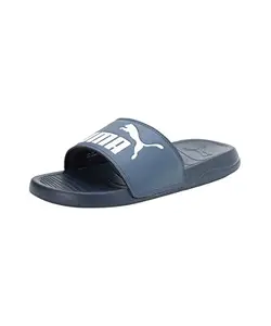 Puma Unisex-Adult Popcat 20 x 1DER Dark Denim-White Slide - 7UK (39281702)
