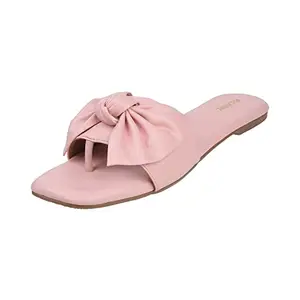 Walkway Womens Synthetic Pink Slippers (Size (5 UK (38 EU))