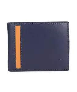 Urbano Fashion Men's Blue Casual, Formal Leather Wallet-3 Card Slots (wallet-0015-blue)