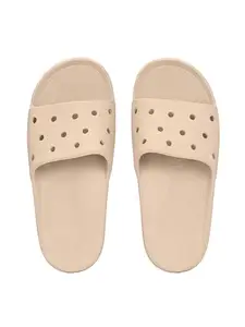 EL PASO Women Beige Faux Leather Casual Slip On Flip Flops EPWAP7561Beige_7