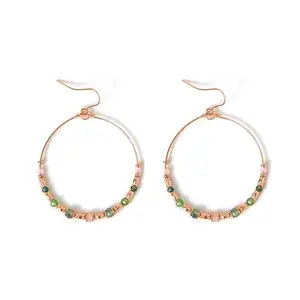 Accessorize London Women Multi Beaded Hoops