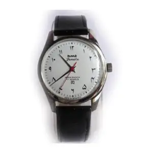 HMT White Urdu with Stainless Steel DIAL Antique CASE DIAL Hand Winding Watch.