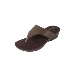 Metro Women's Brown Faux Leather Fashion Slip-on Sandal UK/5 EU/38(44-247)