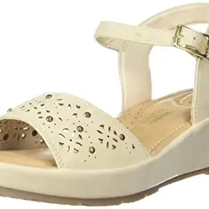 Bata Comfit Women's CATHERINE SANDAL (6611076_SILVER_5 UK)