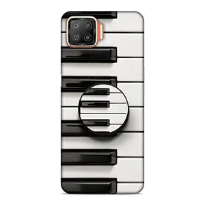 Screaming Ranngers Screaming Ranngers Designer Printed Hard Matt Finish Mobile Case Back Cover with Mobile Holder for Oppo F17 (Piano Keyboard/Intrument)