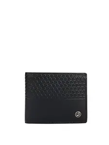 Da Milano Genuine Leather Black Bifold Men Wallet with Multicard Slot