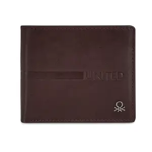United Colors Of Benetton Roscoe Men Global Coin Wallet - Brown, No. of Card Slots - 4
