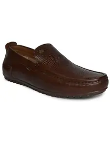 Buckaroo ESCOTT Crumbled Nappa Leather Tan Casual Shoes for Mens: Size UK 7