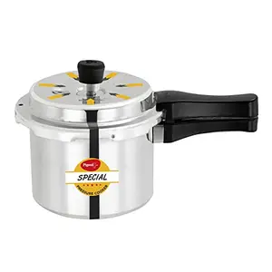 Pigeon Special Clean Cooke Spill Proof Lid Aluminium Pressure Cooker, Outer Lid, 3 Litre, Induction Base (14756)