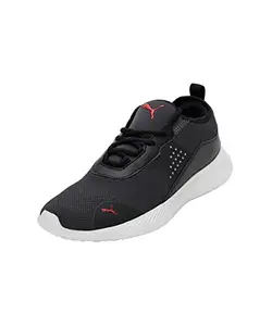 Puma Mens Ultimate Walk Black-Strong Gray-Red Running Shoe - 7UK (37999001)