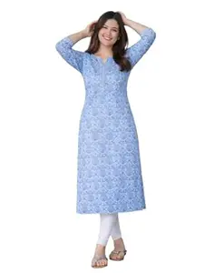 Jevi Prints Women's Cambric Cotton Printed Kurta