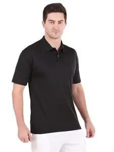 Vector X OMT-247 Men's Polo Coller Neck T- Shirt Black