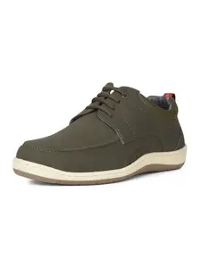 Bata I and Derby 2.0, Men's Olive Formal Derby Shoes Size- UK- 7