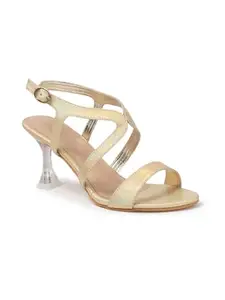 Iconics Women Sandal,Gold,UK-3