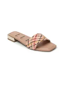 ELLE Women Sandal,Peach,UK-3